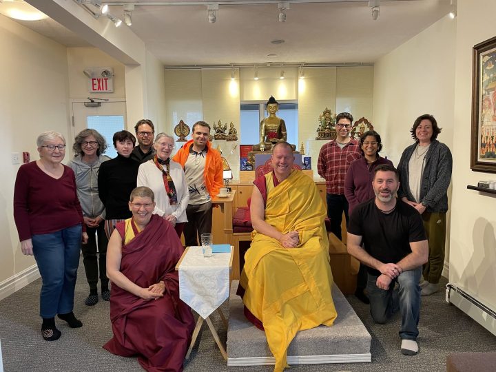 Gen Thekchen with the KMC Ottawa community Gen Thekchen with the KMC Ottawa community