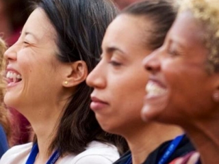 Courses_Saturday_Gallery5 Three women laughing at a Saturday Morning Course