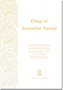 The prayer booklet, "Drop of Essential Nectar", a special fasting and purification practice