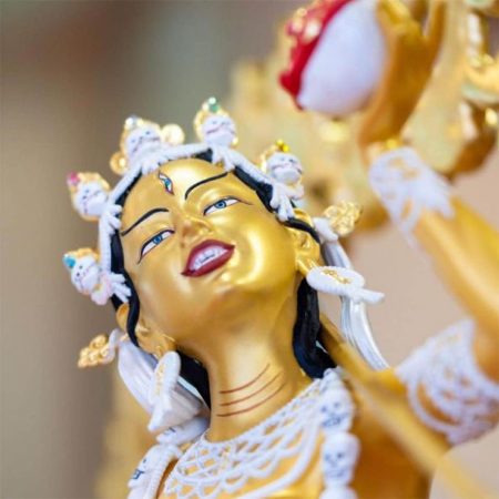 Picture of statue of Buddha Vajrayogini drinking from skullcup